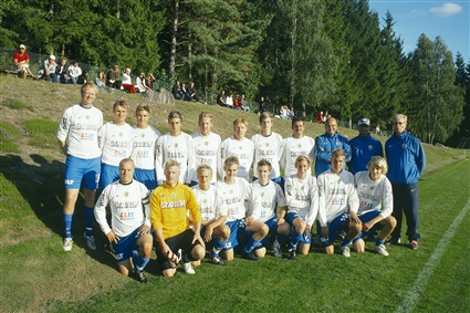 Listerby IK:s A-lag i fotboll på Åsavallen i Listerby 2009.