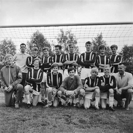 Saxemara IF:s juniorlag som vann junior-DM i fotboll 1967.