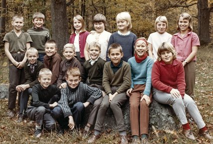 Klass 4 på Persborgs skola, 1964.
